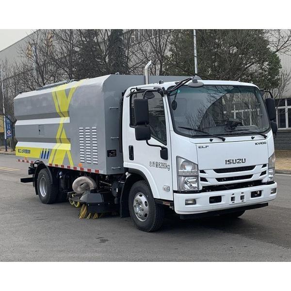 Euro 6 Emission Standard Road Sweeper Truck with 105% Sweeping Efficiency and Stainless Steel Tank