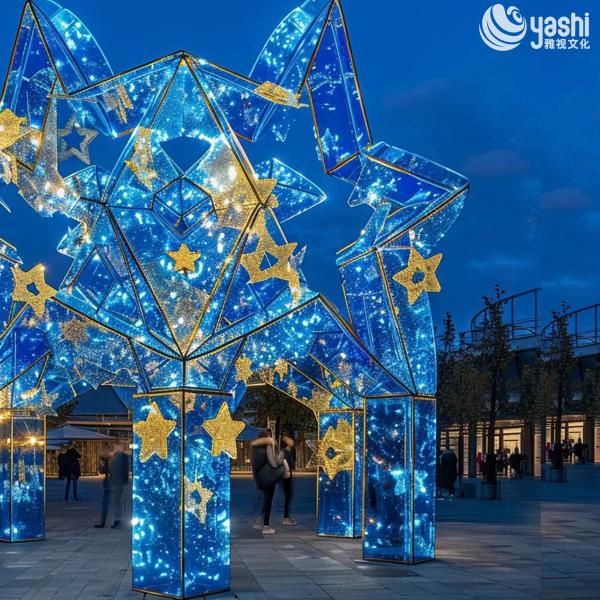Custom LED Starry Sky Art Installation for Outdoor Events
