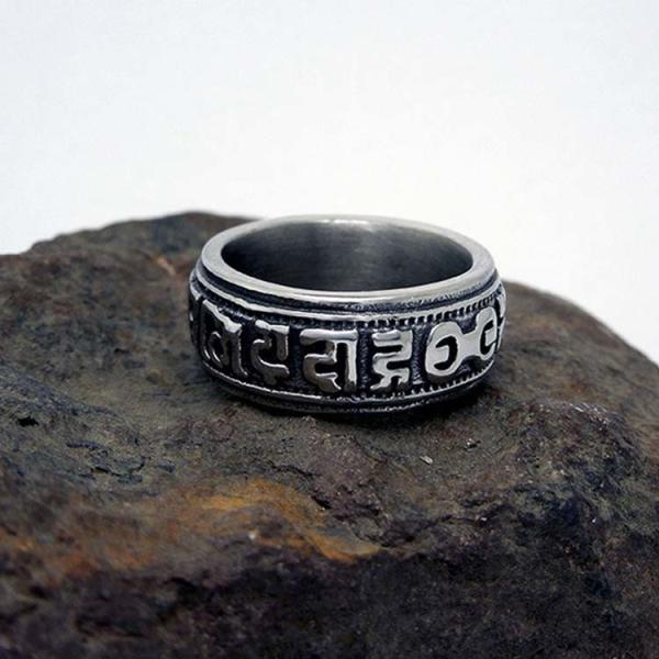 Fashion Men's Vintage Old Band Ring 316l Titanium Stainless Steel (SA343)