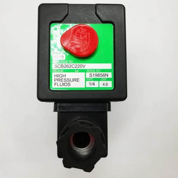 SCB262C 220V 2/2 Way Pneumatic Solenoid Valves Aluminium Alloy 1/4 Inch Electromagnetic Valve