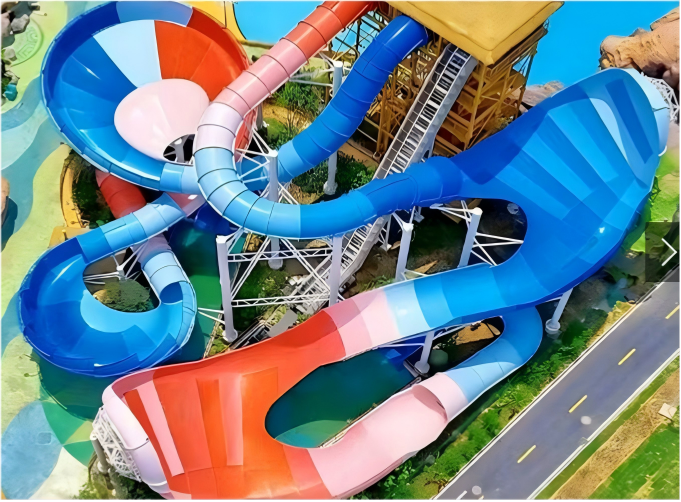 Giant Wave Roll Water Park Water Slide Combined Interstellar Spiral