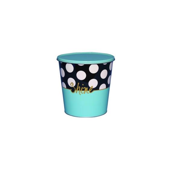 DADI Food Grade Holiday Snack Tin Offset Lithography Tinplate Metal Popcorn Tin Bucket