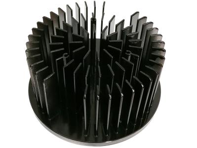Round Antirust Heat Sink Radiator , Practical Extruded Aluminum LED Heatsink