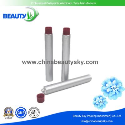 Soft aluminum Tubes for  PH>7 Hair Dying cream  for Janpanese market with silver finishing