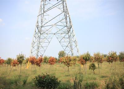 ASTM 123 Hot Dip Galvanized 230KV Lattice Steel Pylon ,Overhead Transmission Line Tower