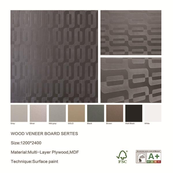 Интерьер офисных помещений 3D декоративные стеновые панели, MDF стеновые художественные панели 1200x2400 мм