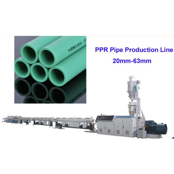 Stable Performance PPR Pipe Extrusion Line / Single Screw Extruder 80 - 300kg / Hr