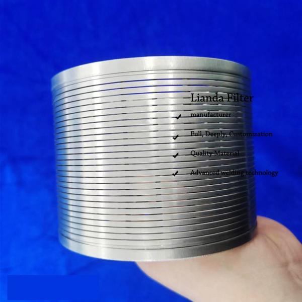 Water Well Wedge Wire Screen Johnson Metal Mesh Filter Screen CE