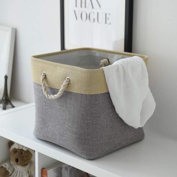 Customized Logo Acceptable Fabric Storage Basket for Clothes Storage and Organization