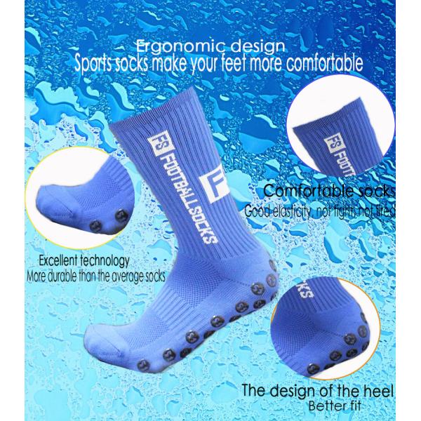 Regular Size Anti-Slip Crew Sports Socks Thicken Cotton Football Socks For Summer