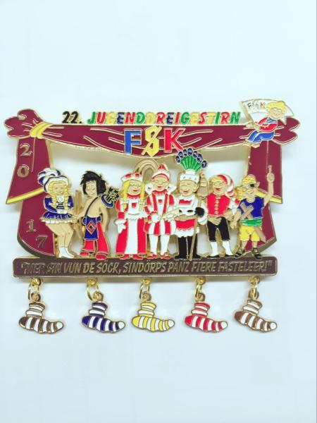 germany popular orden supplier  , Fakers  pin badges ,Soft enamel badges  makers  kerppen carnival medal badges