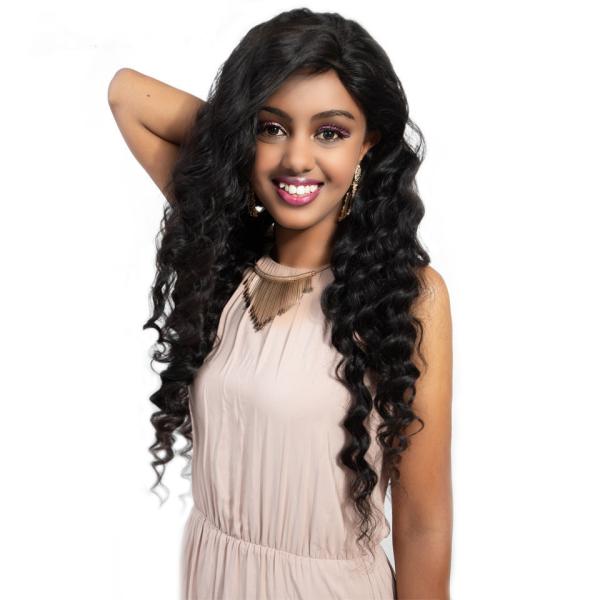 Loose Deep Wave Virgin Brazilian Human Hair Bundles With Closure No Tangle