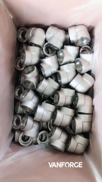High Hardness Forged Stainless Steel Socket Weld Elbow 45 Degree PMI Tested