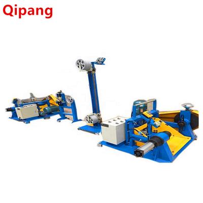 Shanghai Qiapng TC1000 fully automatic steel wire rope winding machine, high quality wire drum factory.