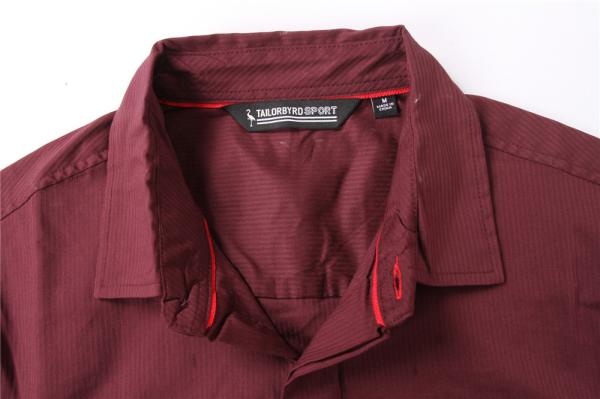 Solid Color Business Men'S Casual Stretch Shirts 59% Cotton 35% Nylon