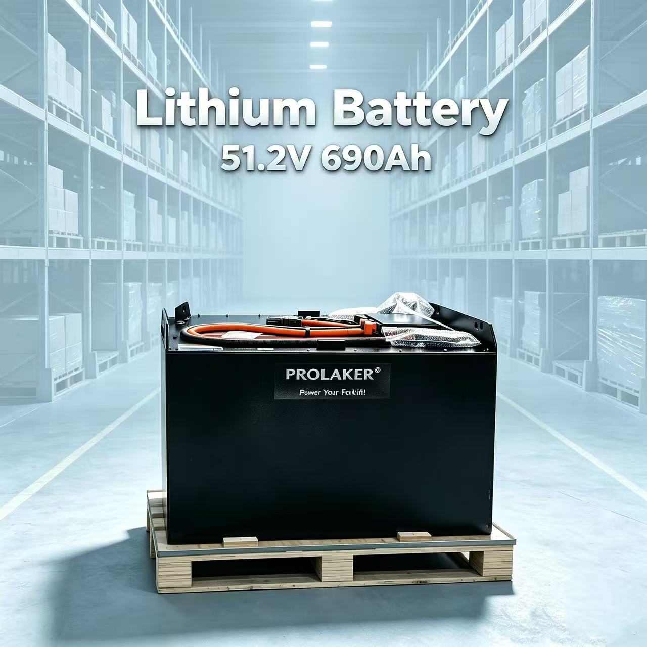 Customize 51.2V 690Ah Forklift Traction Battery LAKER Lead-Acid To Lithium Conversion