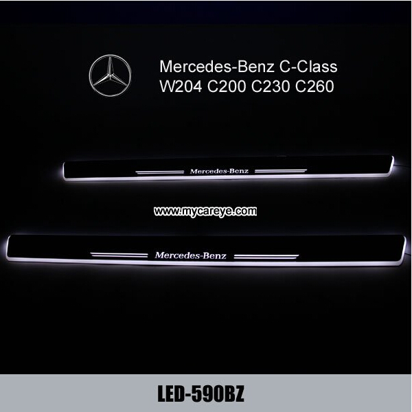 Mercedes-Benz C-Class W204 C200 C230 C260 Led Moving Door sill Scuff Lights
