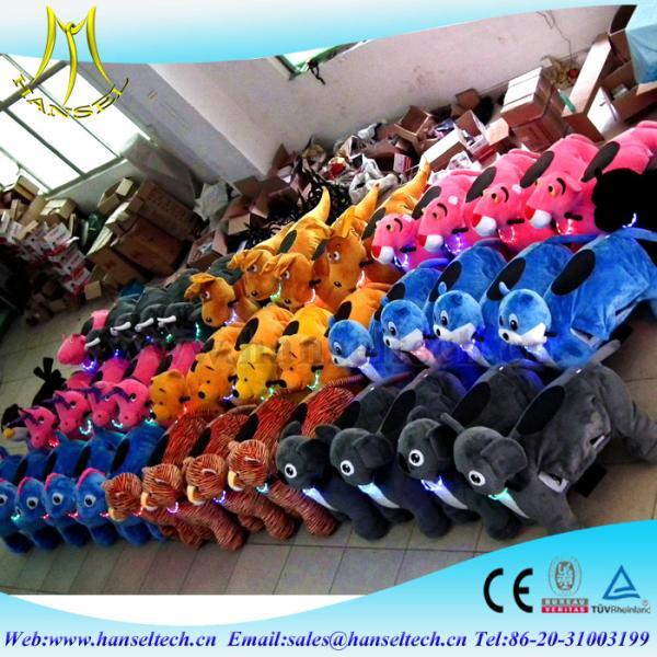 Hanse  fiberglass car for kids riding animals 4 wheels bikes cow electric motorized scooter with battery and Mp3