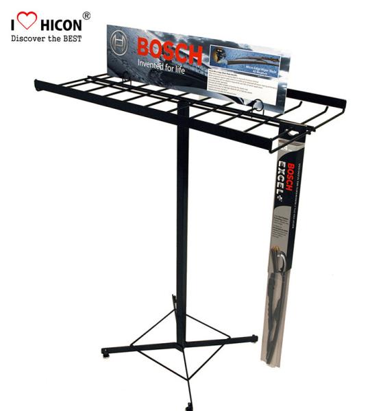 Custom Logo Metal Display Rack Floor Windshield Wiper Display Rack