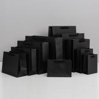 Black Waterproof Matte Gift Bags for Clothing Stores