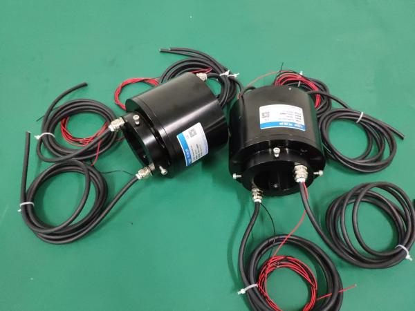 36 Circuit Hybrid Slip Ring Transferring HF USB And Ethernet Signal With Solid Shaft