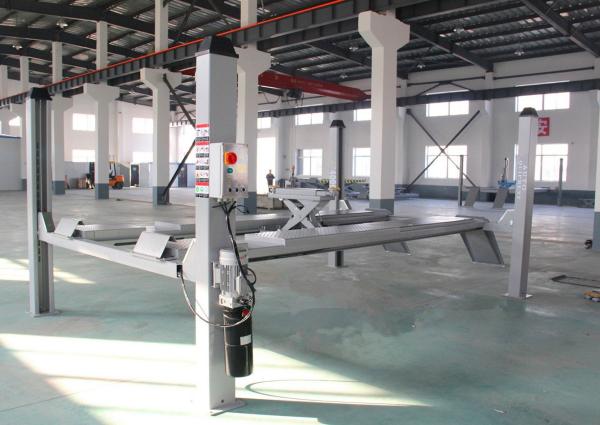 New design 4T four post lift manual lock release 4 post car lift for sale