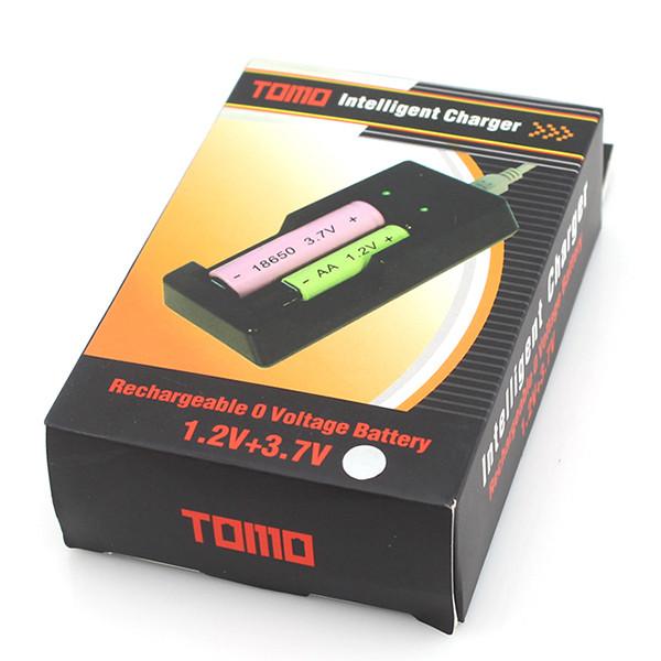 TOMO V6-2 Intelligent Battery Charger 5V usb charger for 1.2V & 3.7V 18650 / 16340 / 14500 /10440 Battery With USB Cable