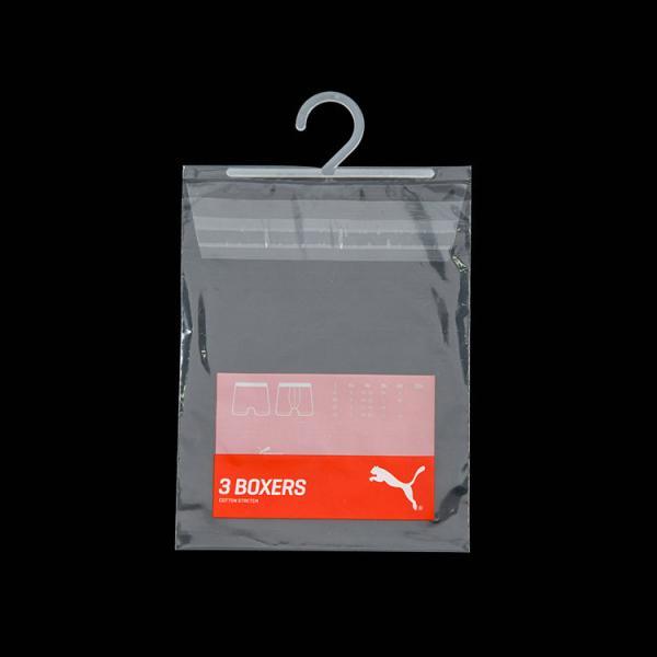 Сумка Biodegradable ясной одежды поли упаковывая с крюком