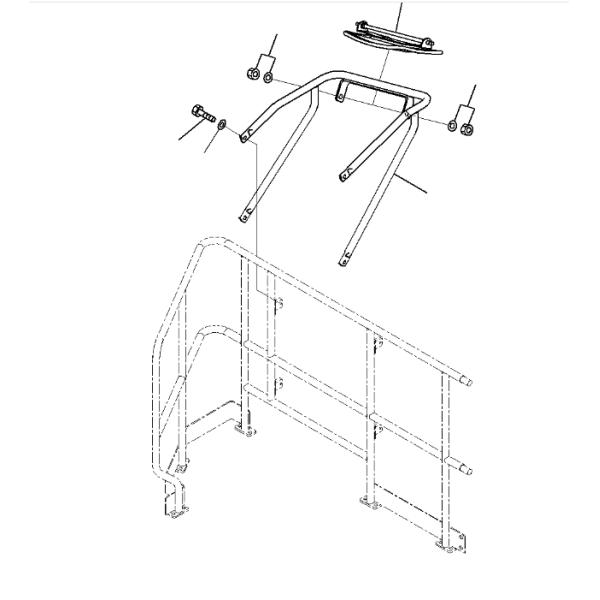 561-54-8A612 Rétroviseur KOMATSU Pièces de rechange pour excavatrice pour WA1200-6