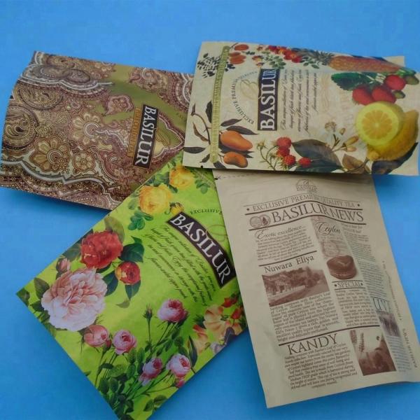 Bespoke Laminated Top Zipper Lock Bags , Reusable Kraft Paper Doy Pack For Spice Powder Snack