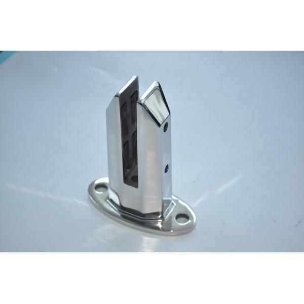 DECK MOUNT POOL FENCE SPIGOTS, STAINLESS STEEL GLASS GATOR CLAMPS