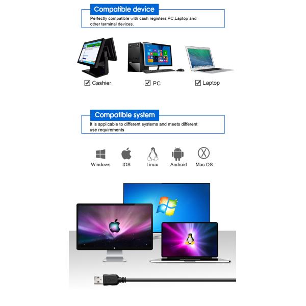 Ручной 1D линейный СКД-код считыватель USB проводной штрих-код сканер DS5100C