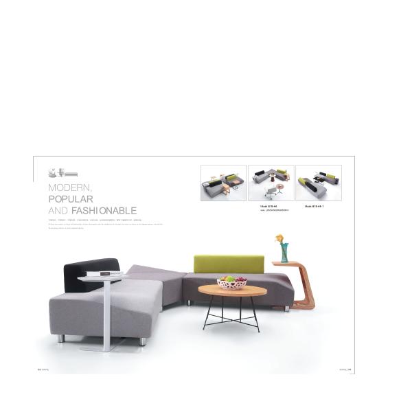 Classical Custom Shared Workplace Furniture Fabric Office Lobby Collaborative Sofa