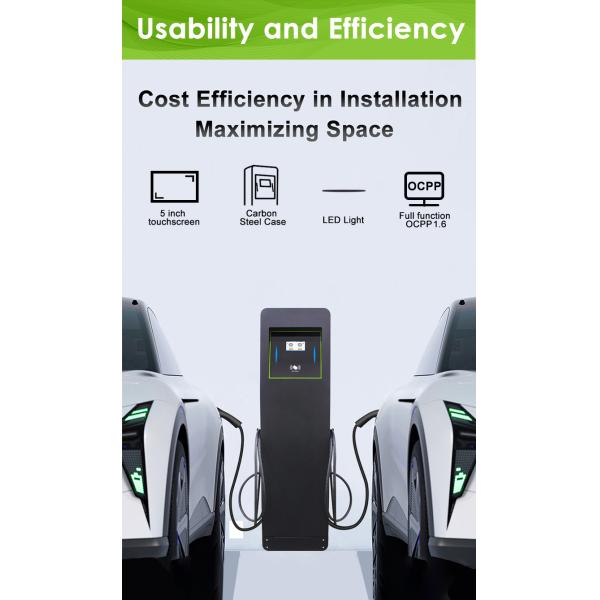Commercial double gun ev charger Type 2 14kw  32A one phase OEM ODM public ev charger station