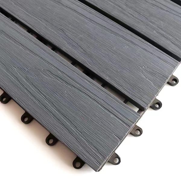 Outdoor Anti Uv Wpc Diy Tiles Wpc Wall Cladding Interior 300 X 22mm Without Nails