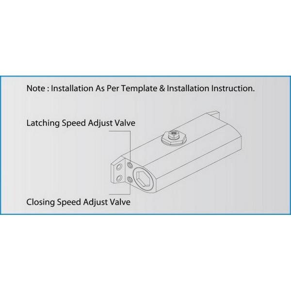 Exterior Automatic Hydraulic Door Closer D303 Small Size CCC Certified Fire Rated
