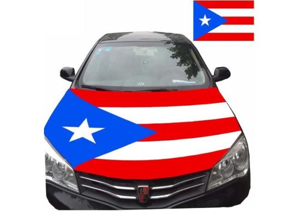 Eco - Friendly Car Engine Hood Cover Word Cup Team Flag Type Car Hood Plastic Cover