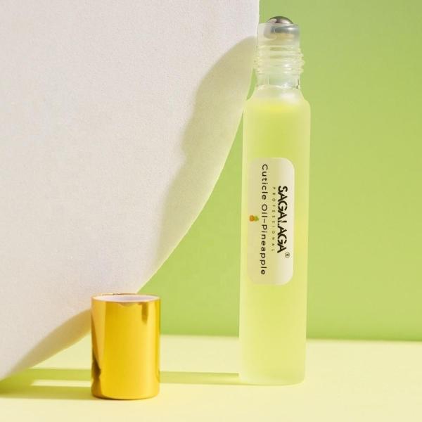 Pink Organic Vegan privé en gros en vrac Revitalizer Bouteille à rouleaux Étiquette stylo à ongles Réservoir d'huile de cuticule pour ongles personnalisé