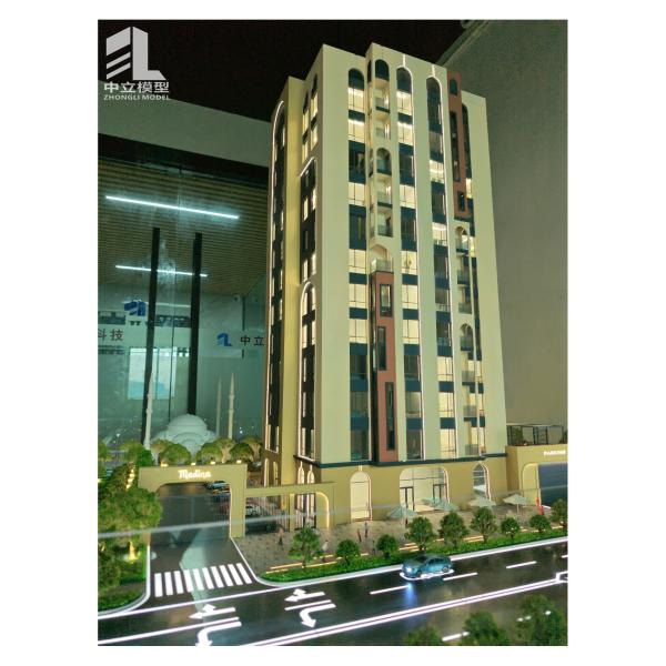 High - Precision Detailed Residential Building Architectural Model for Professional Real Estate Project Display and Marketing