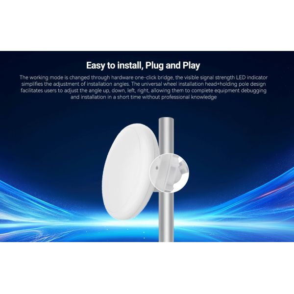 5.8g Outdoor Ptp/Ptmp CPE with Ipq5018 Qualcomm Chipset and Long Range and Speed