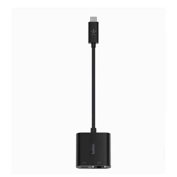 Adaptateur de charge USB-C à Ethernet de 60 W - Port Ethernet Gigabit Compatible avec les appareils USB-C Adaptateur Ethernet à USB-C
