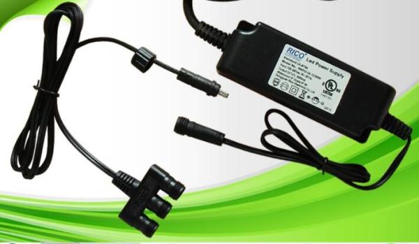 IP68 Fireproof Universal LED Power Adapter AC DC  With EU Plug , High Efficient