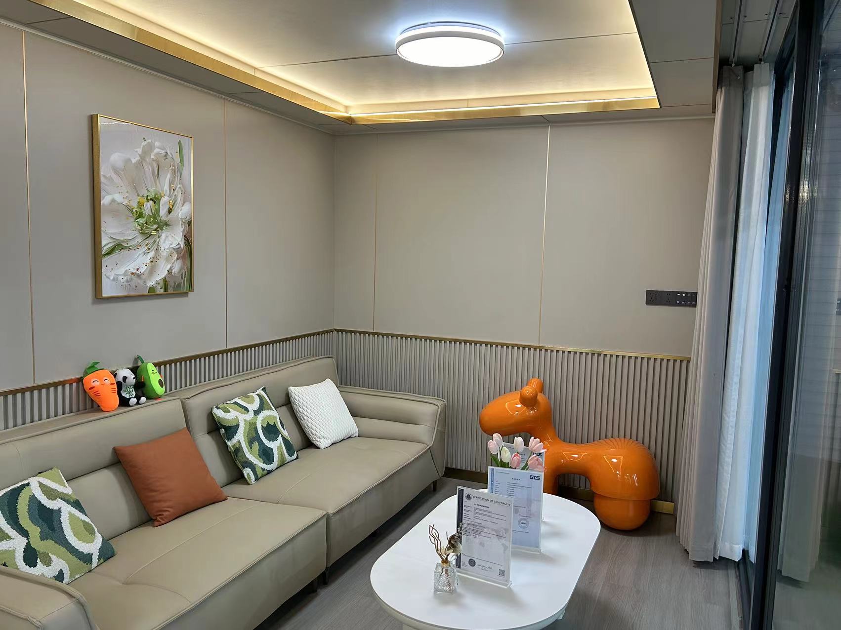 6м Apple Capsule House Cabin Container Оцинкованная стальная конструкция