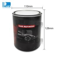 Boîtes de peinture automobile rondes sur mesure, boîtes de peinture métalliques vides avec couvercle