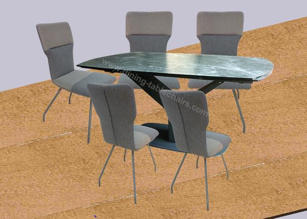 Tela do lazer estofada jantando o cinza high-density Shell da esponja das cadeiras