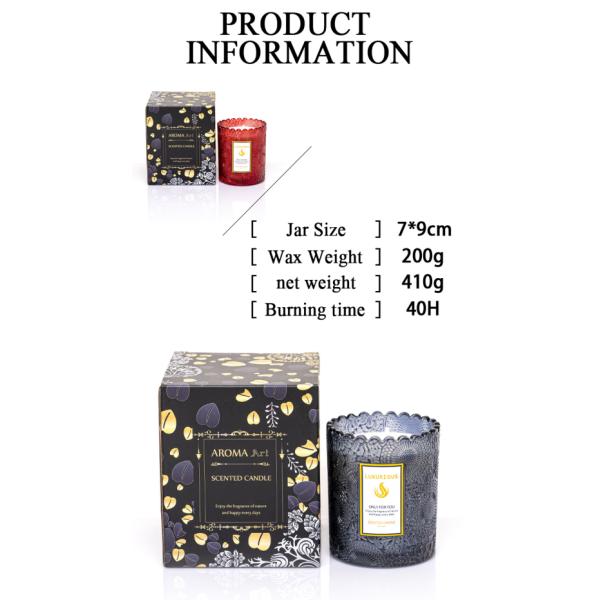 Home Garden Wedding Parties Birthday Glass Jar Scented Candle Soy Candle Gift Set