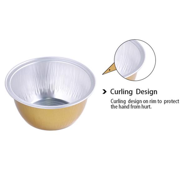 Устранимые пищевые контейнеры алюминиевой фольги 130ML плиссировали печь лоток шара торта чашек красочный