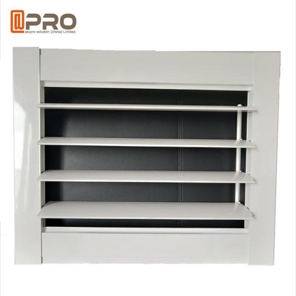Horizontal Vertical Aluminum Aerofoil Sunshade Shutter Louver Adjust Light Function
