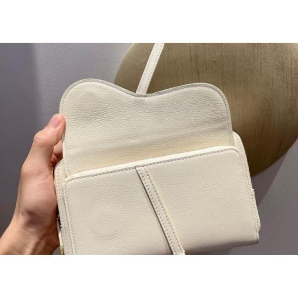 19cm Length Leather Caro Double Hand Bag Super Capacity Adjustable Strap