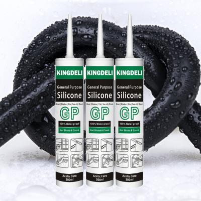 Vedador acético claro impermeável do silicone da cura ácida para a janela
